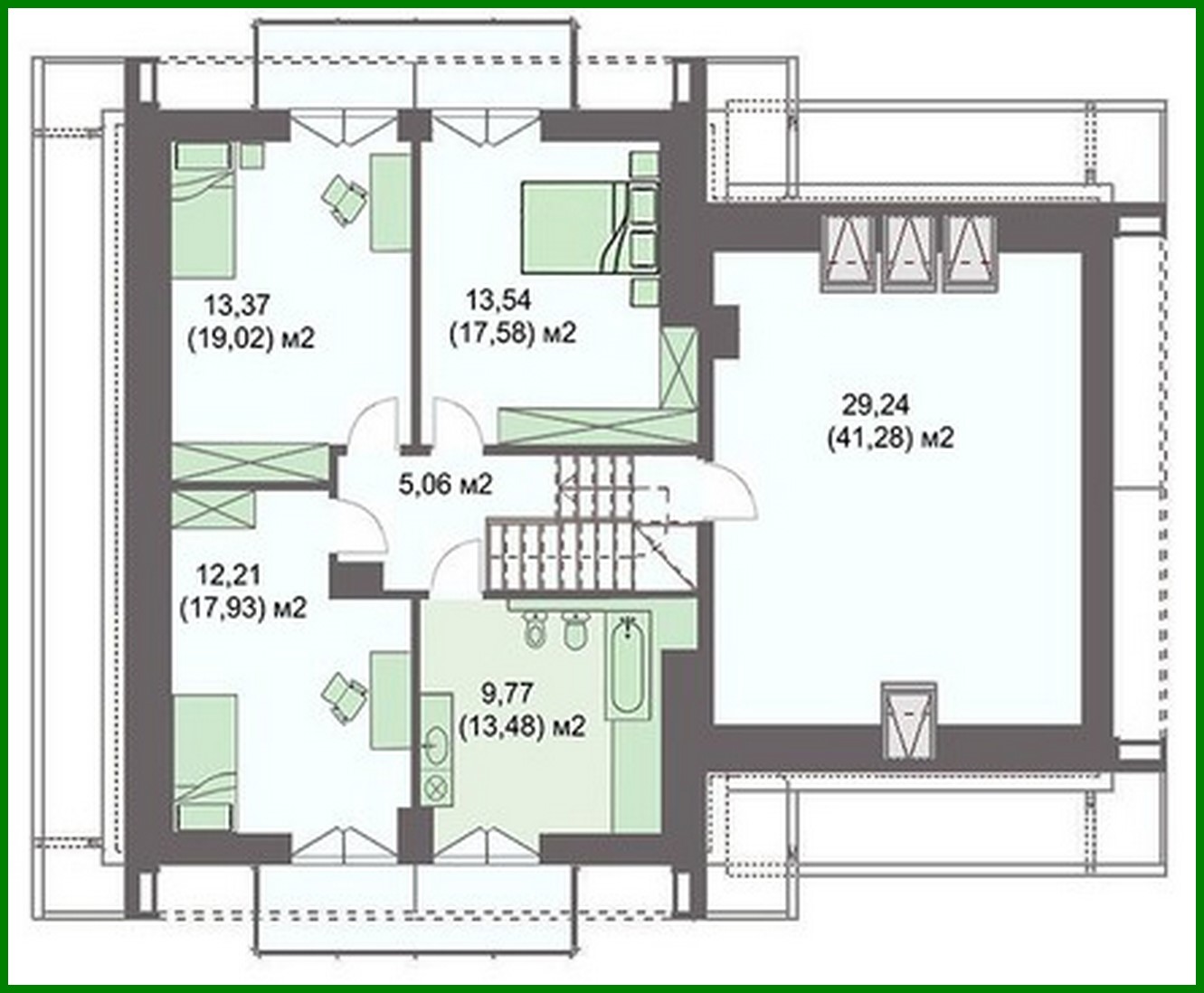 Visualization gallery - Two-story mansion with a spacious gym