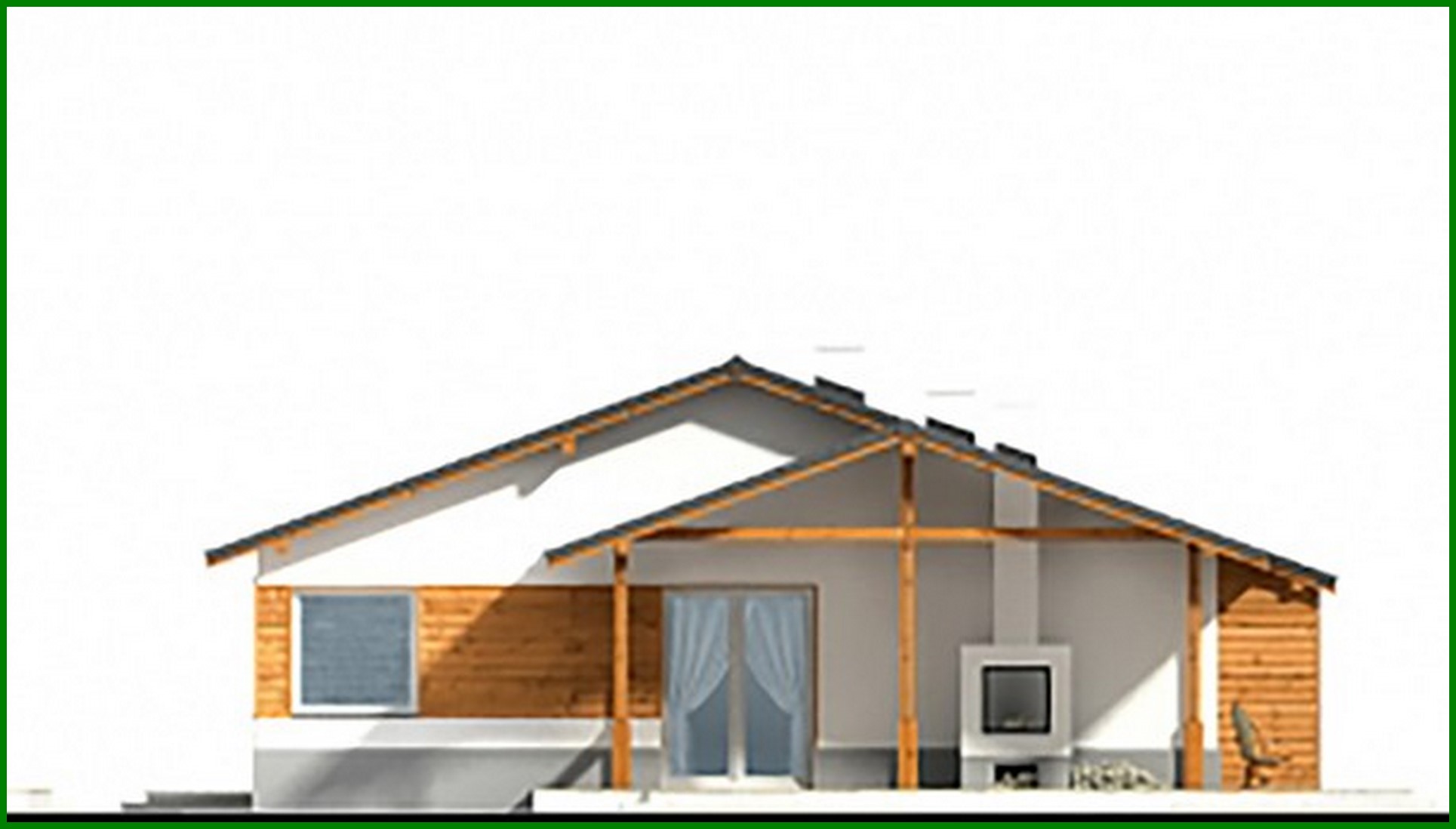 Visualization gallery - One-floor Three-Bedroom Cottage