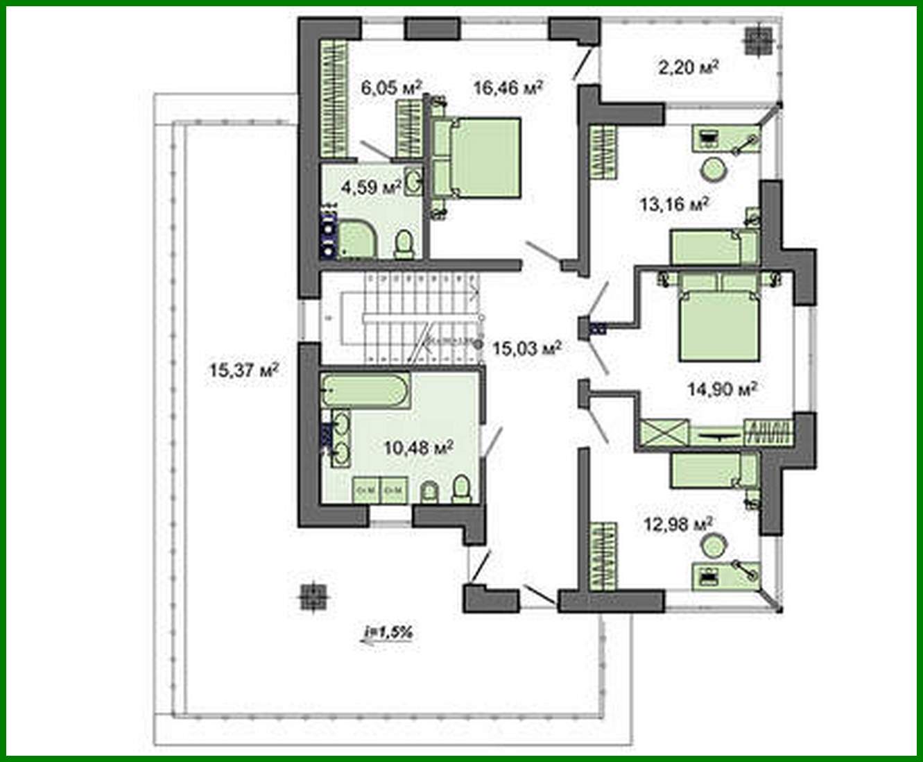 Visualization gallery - Magnificent five-bedroom mansion with a spacious terrace on the second floor