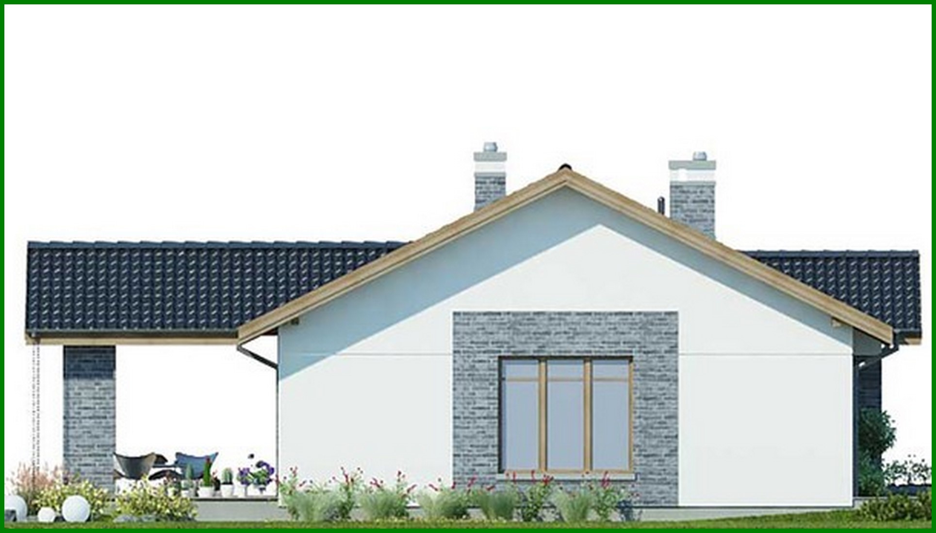 Visualization gallery - One-Floor Three-Bedroom Country House