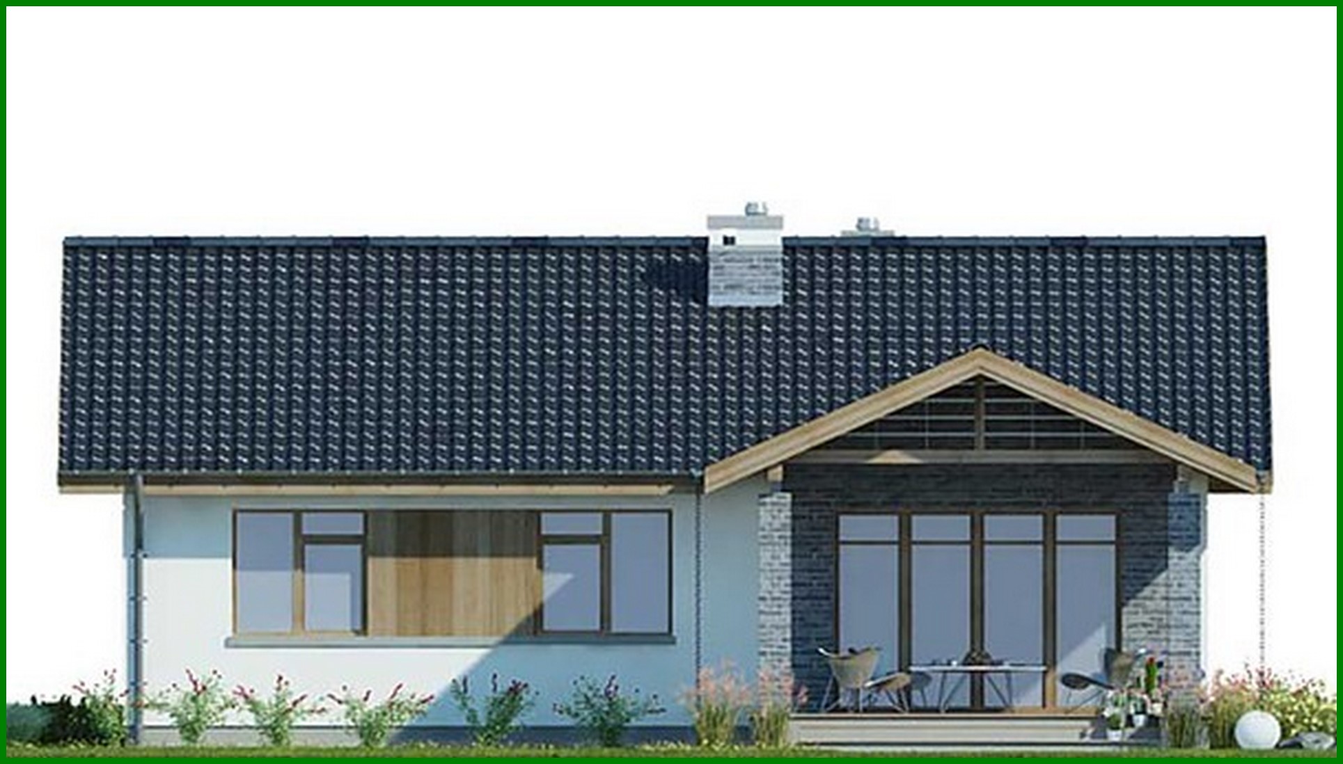 Visualization gallery - One-Floor Three-Bedroom Country House