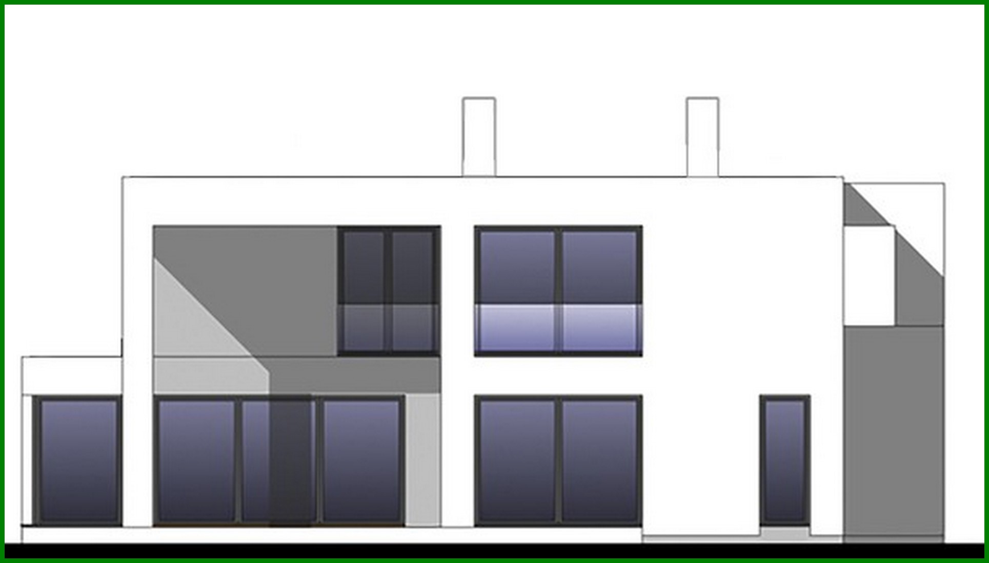 Visualization gallery - Two-story house with a common lounge on the second floor