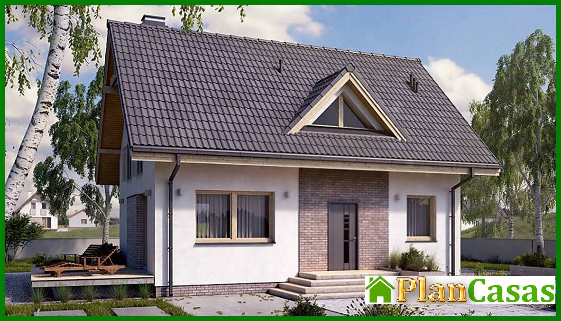 Visualization gallery - Residential house with open verandahs under a gable roof