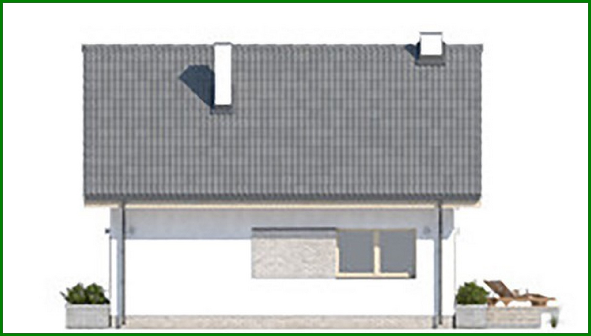 Visualization gallery - Residential house with open verandahs under a gable roof