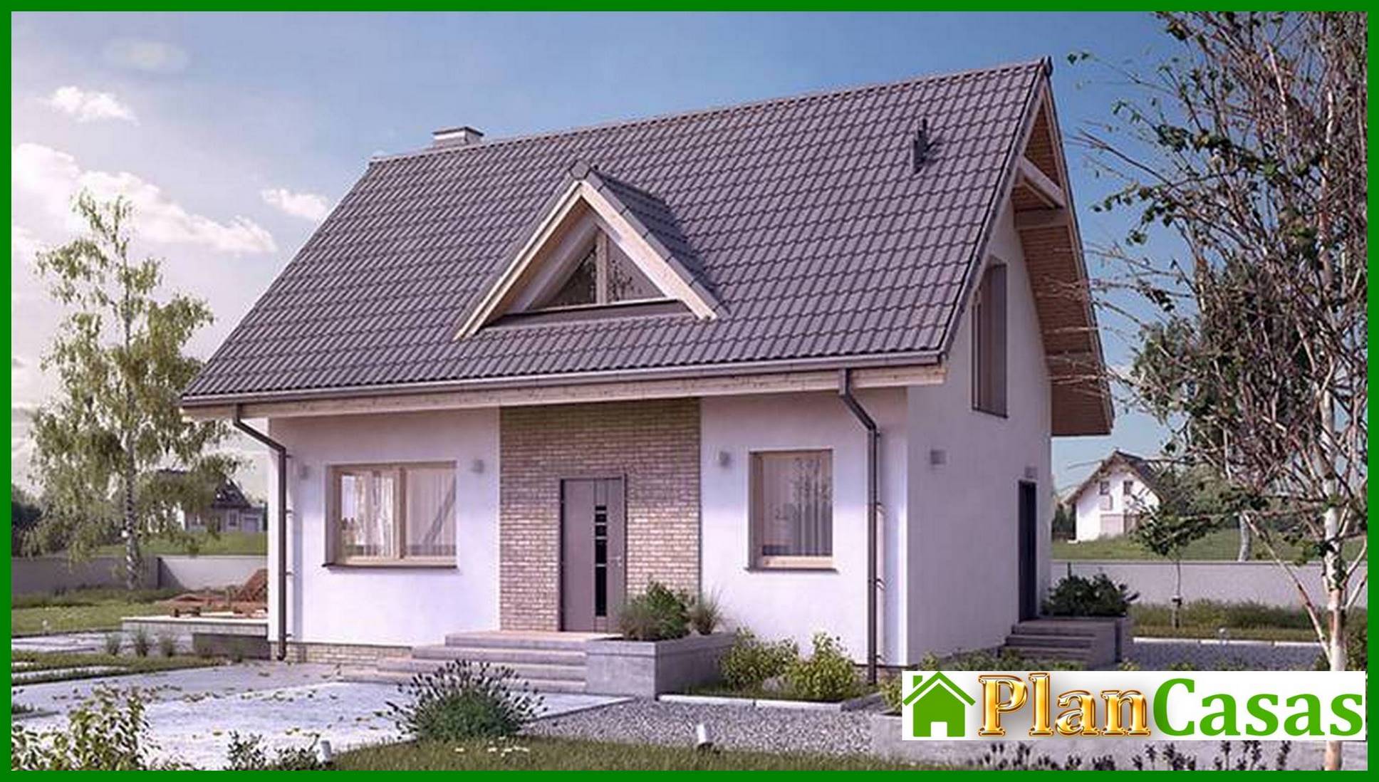 Visualization gallery - Residential house with open verandahs under a gable roof