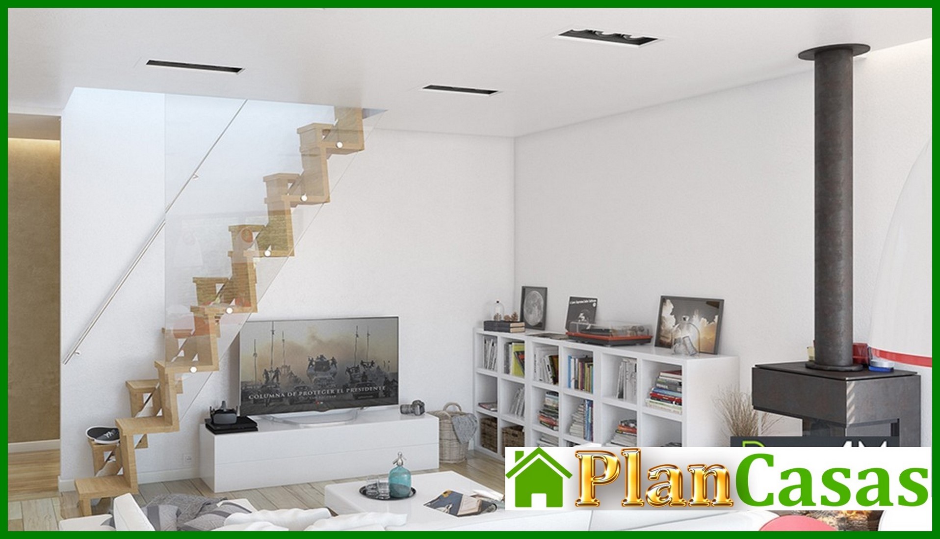 Visualization gallery - Modern house with an attic and a garage