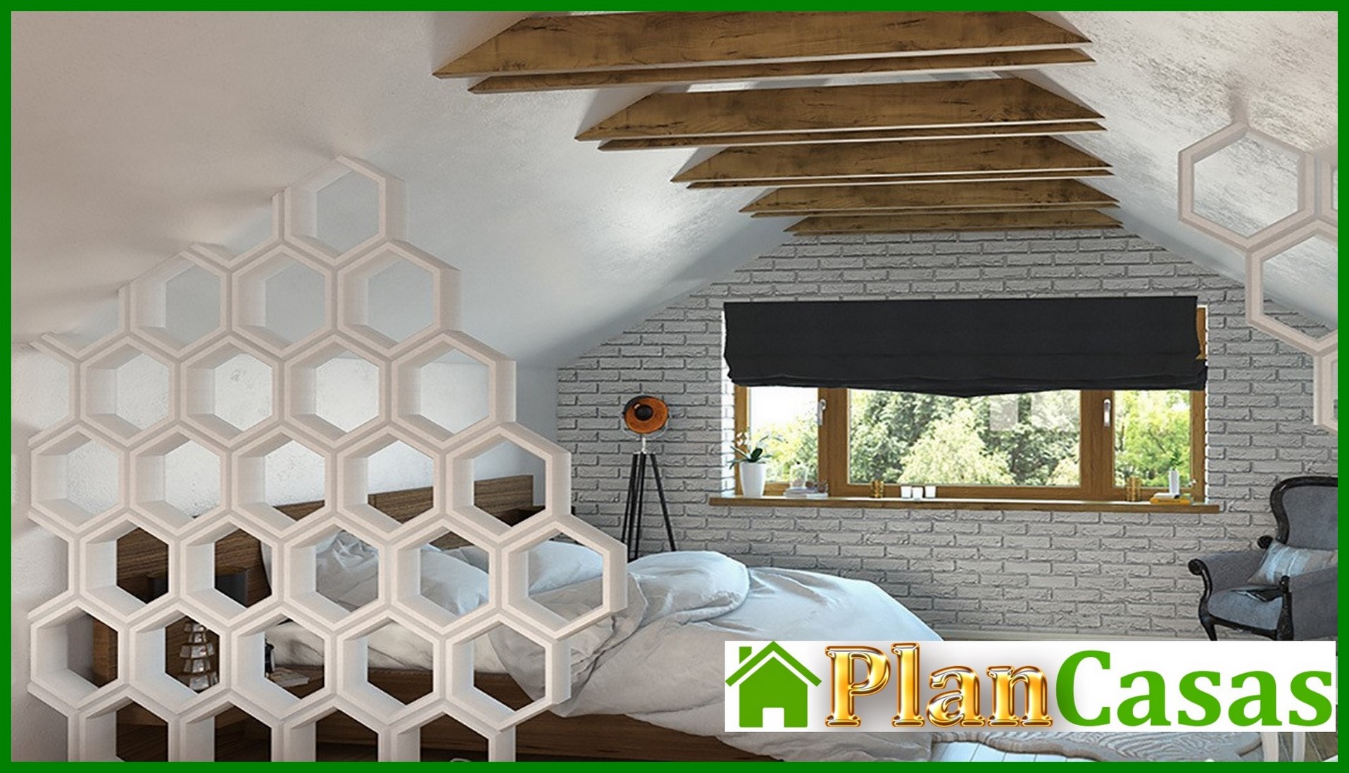 Visualization gallery - Modern house with an attic and a garage