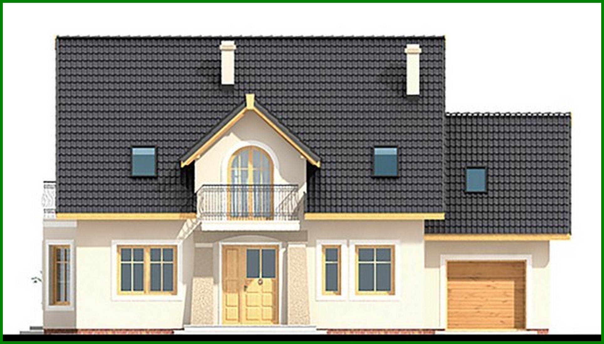 Visualization gallery - Luxury country house with bay window