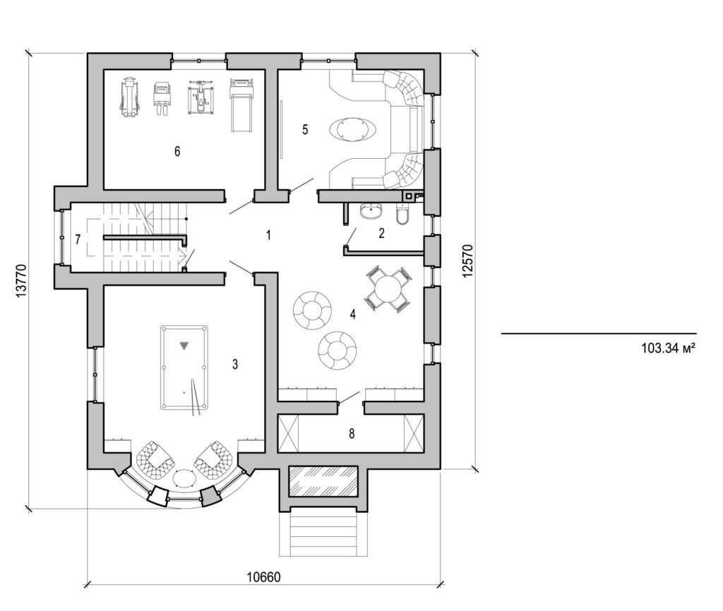 Visualization gallery - Two storey cottage
