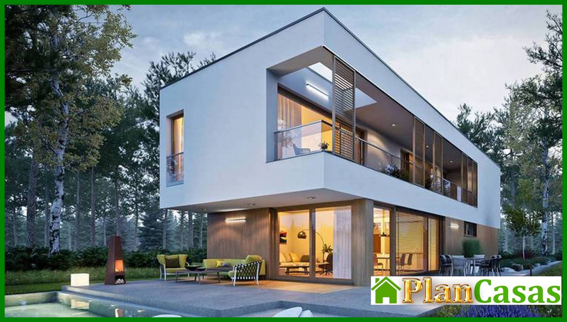 Visualization gallery - Chic two-story narrow house