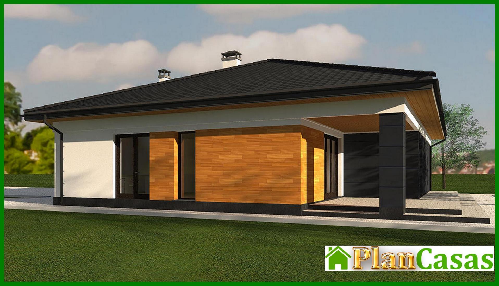 Visualization gallery - Project of a one-story residential building with a large terrace