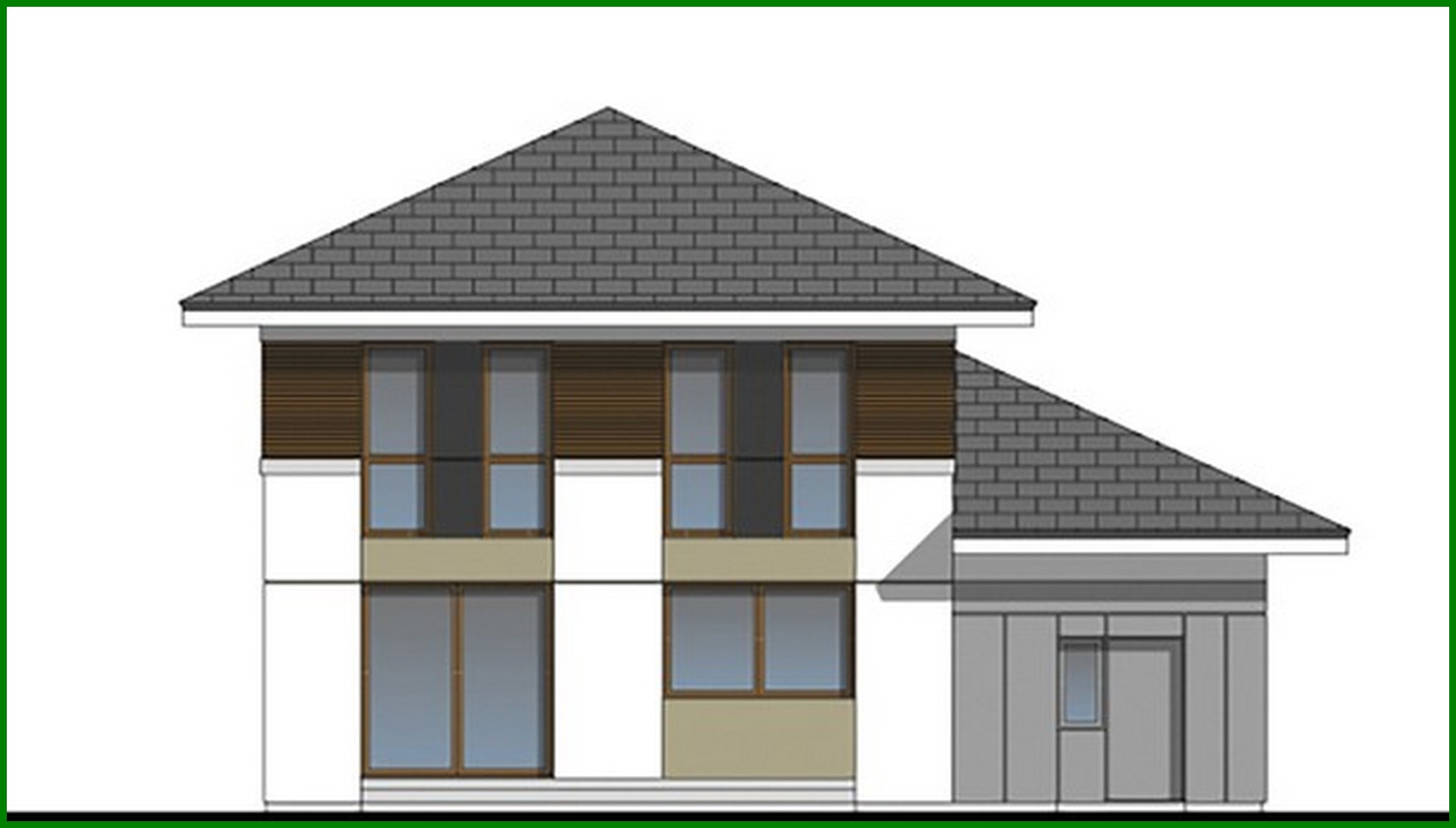 Galería de visualizaciones - Hermosa casa de dos plantas color café