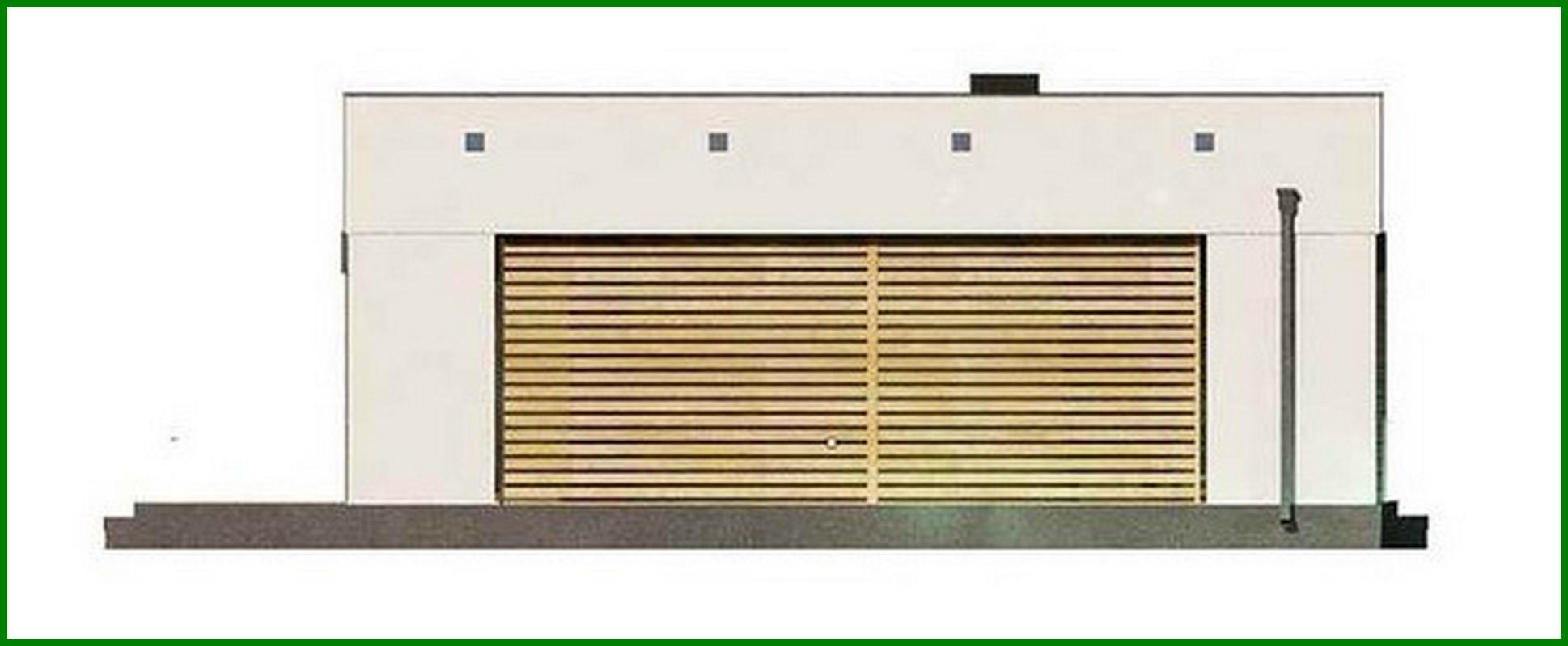 Galería de visualizaciones - Proyecto de casa de una planta, alta tecnología y estilo, con piscina y garaje para un coche