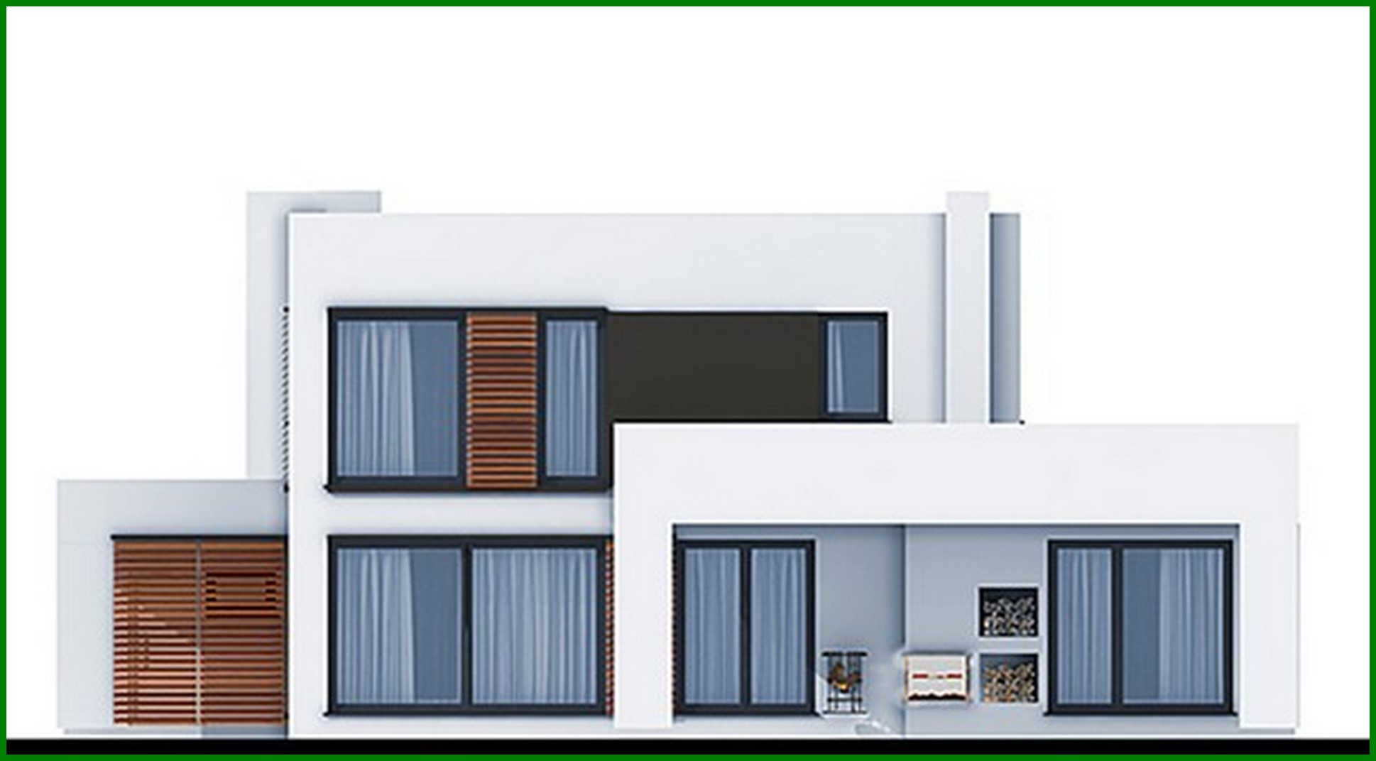Visualization gallery - Two-storey house with bedroom apartments on the first and second floor