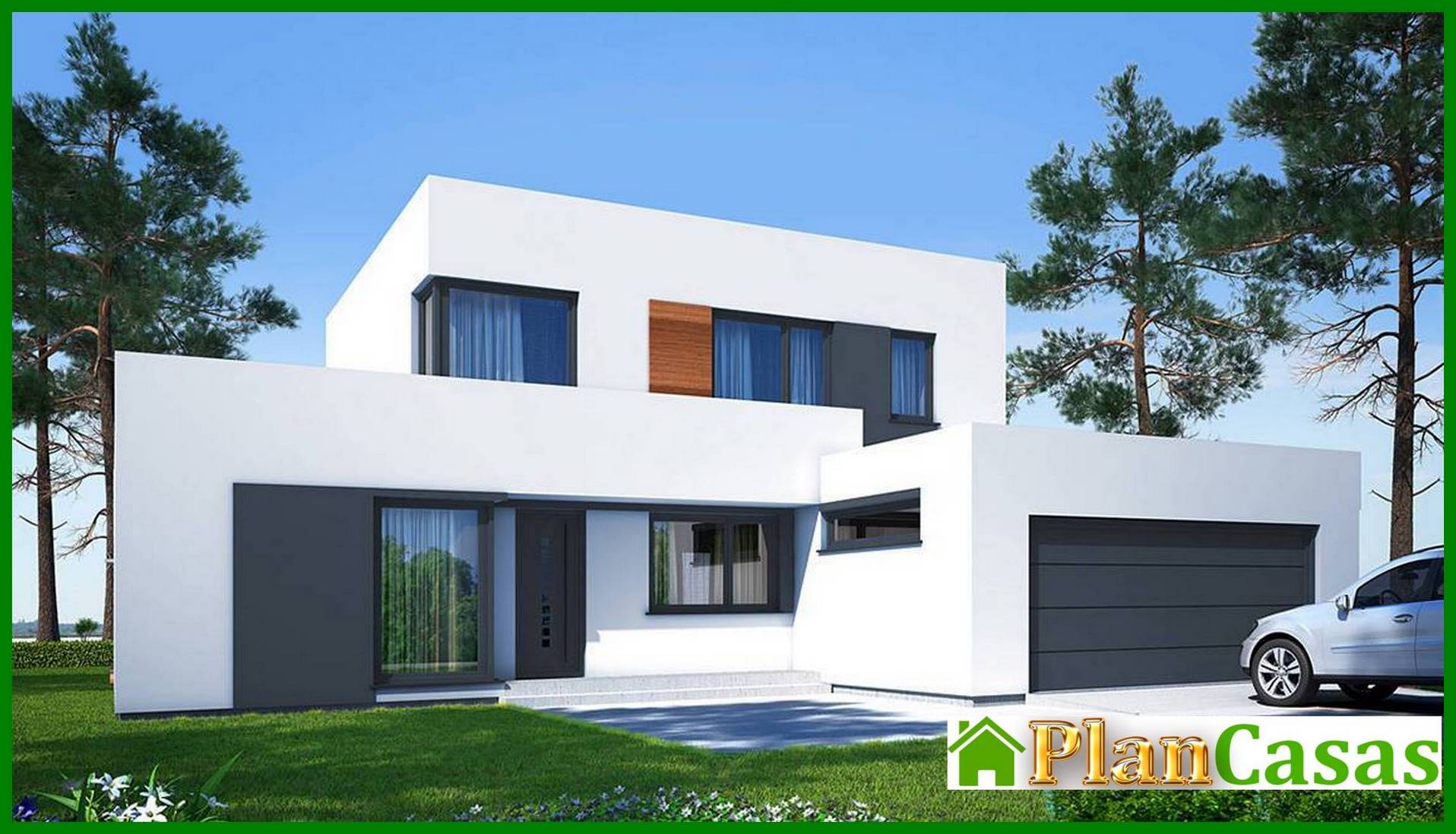 Visualization gallery - Two-storey house with bedroom apartments on the first and second floor