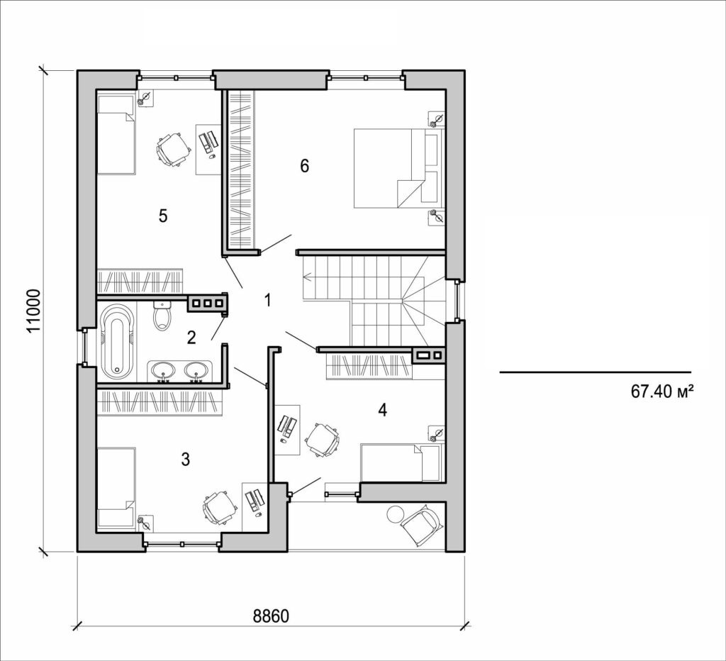 Visualization gallery - Two storey house