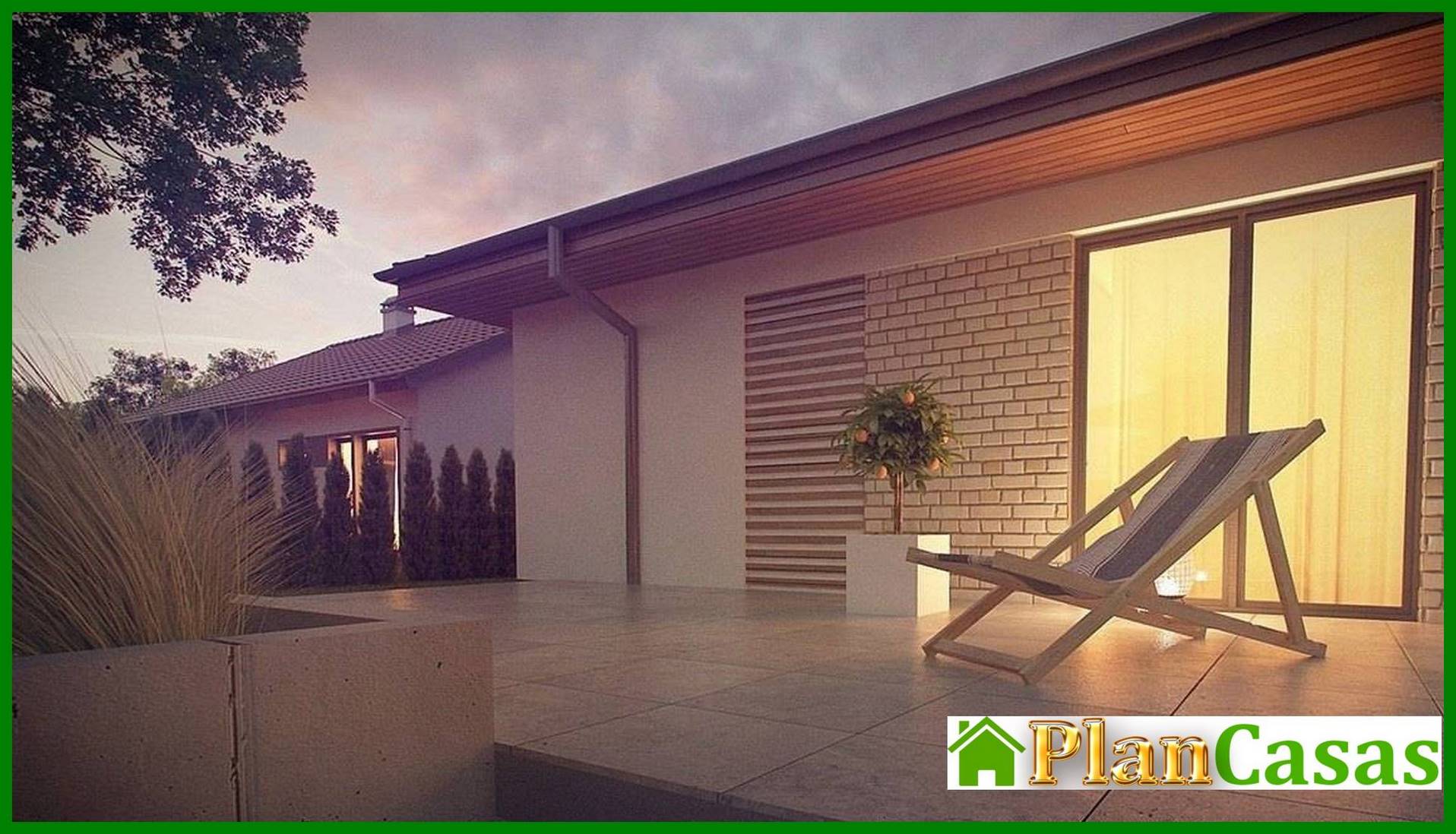 Visualization gallery - One-storey house project with a terrace