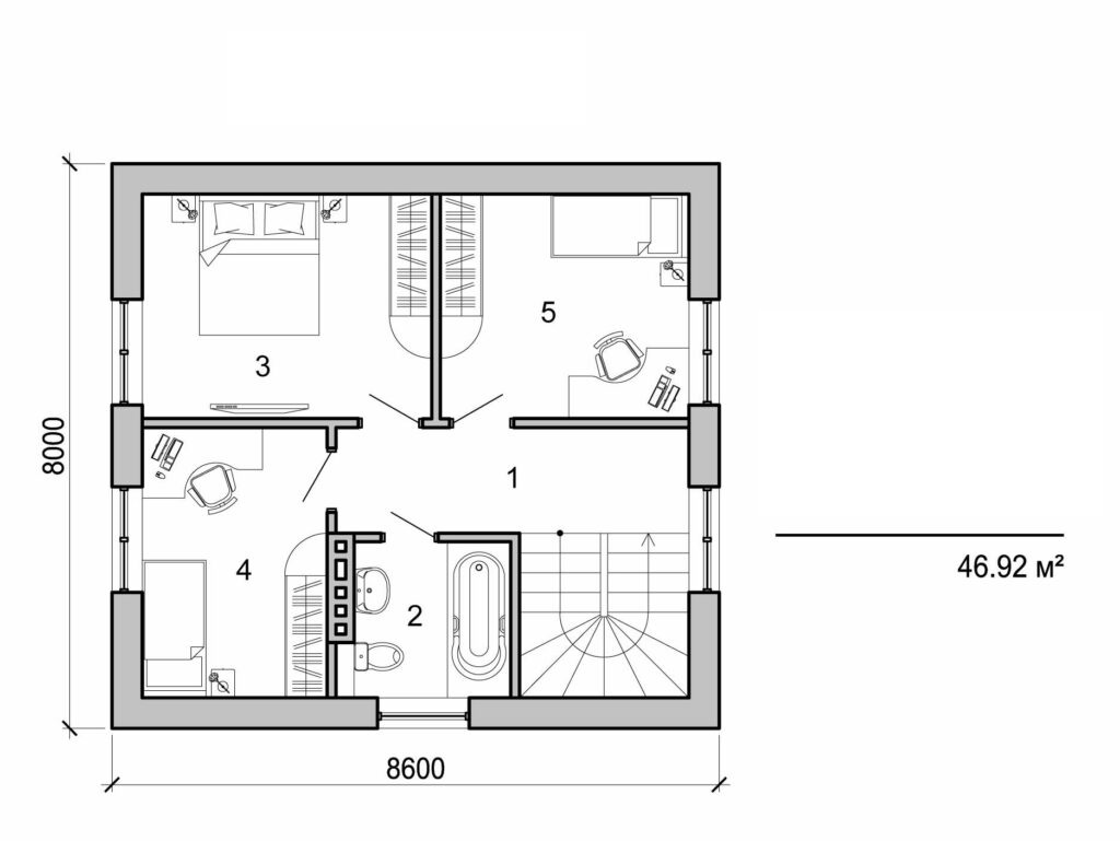 Visualization gallery - Two storey house