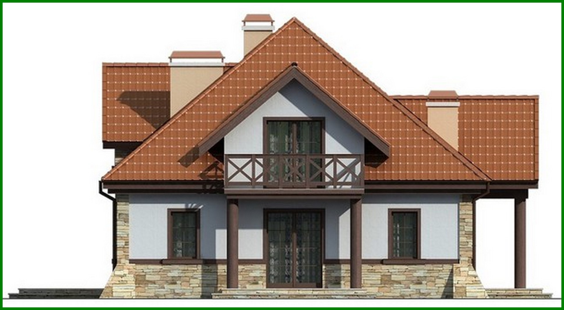 Visualization gallery - Manor style two-family house project
