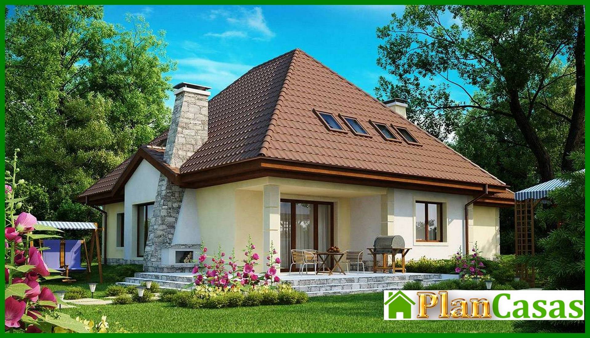 Visualization gallery - The project of a spacious house of complex shape