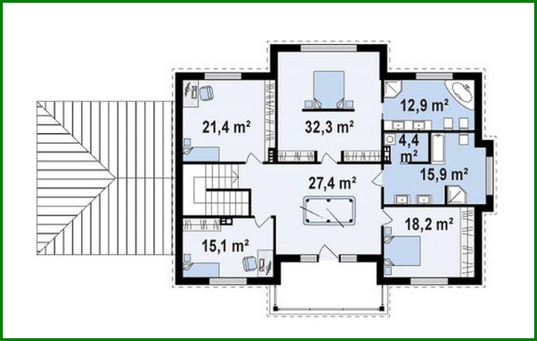 Visualization gallery - The project of the mansion in the noble style