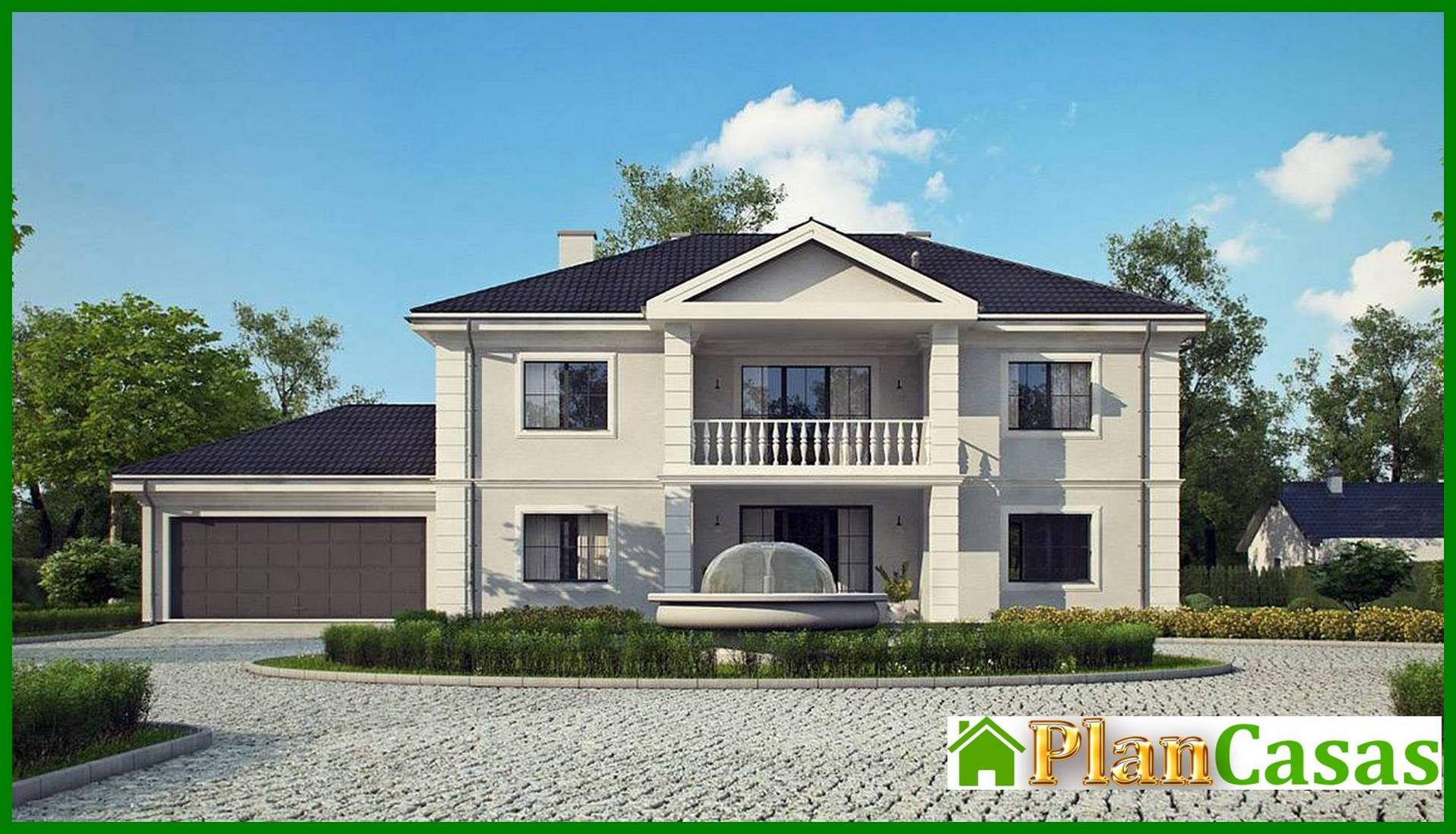 The project of the mansion in the noble style house plan
