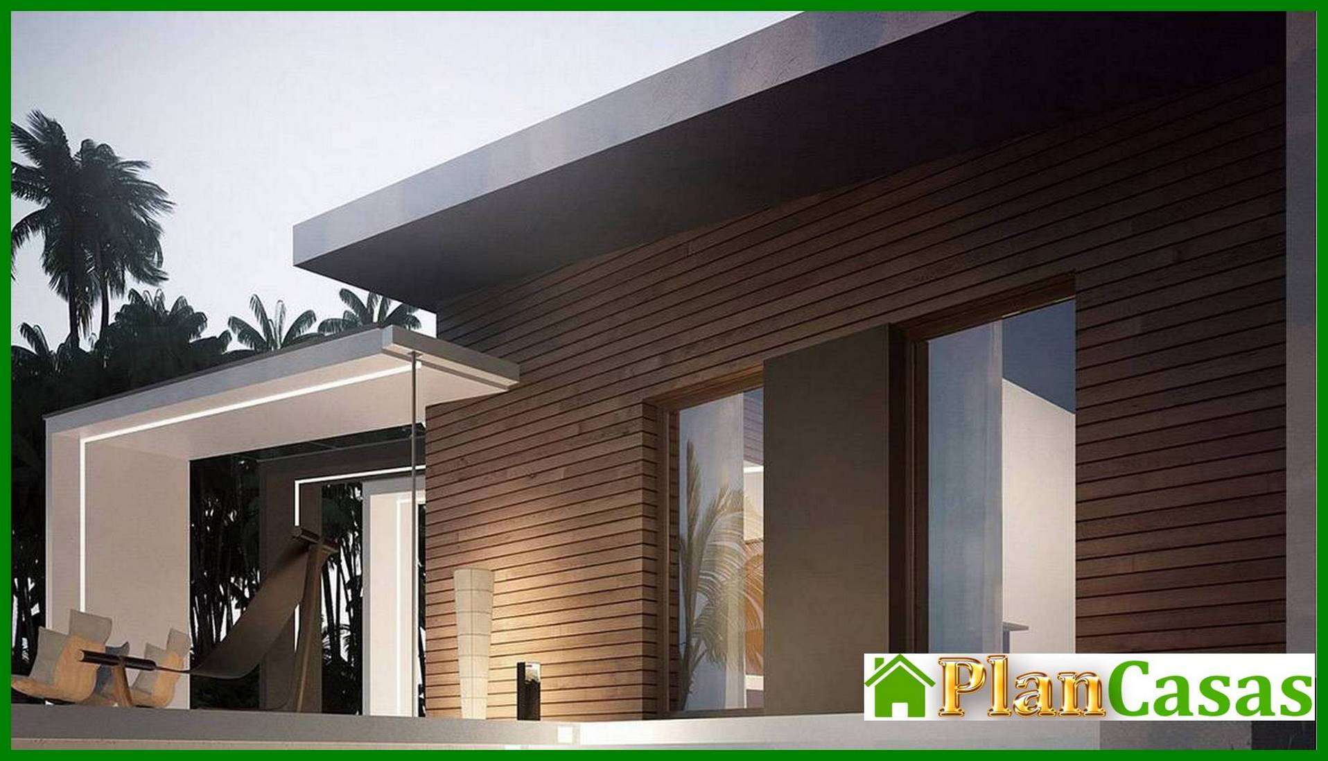 Visualization gallery - Modern house with an original facade and a stylish terrace