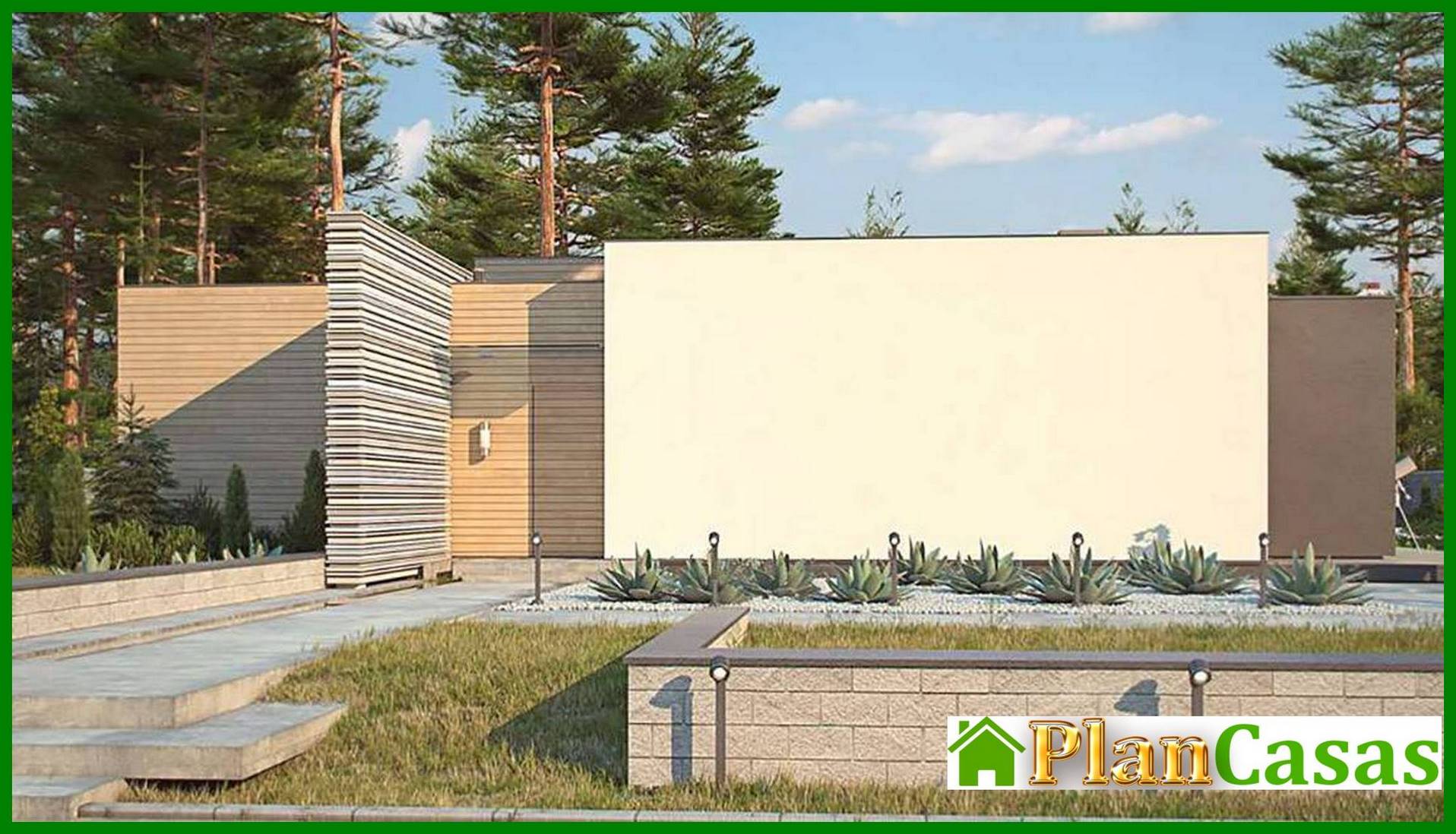 Visualization gallery - The project of a modern comfortable one-story house