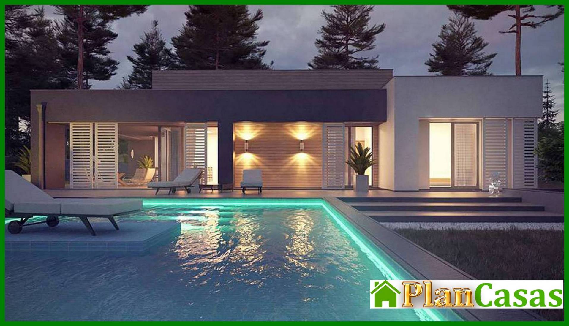 The project of a modern comfortable one-story house house plan