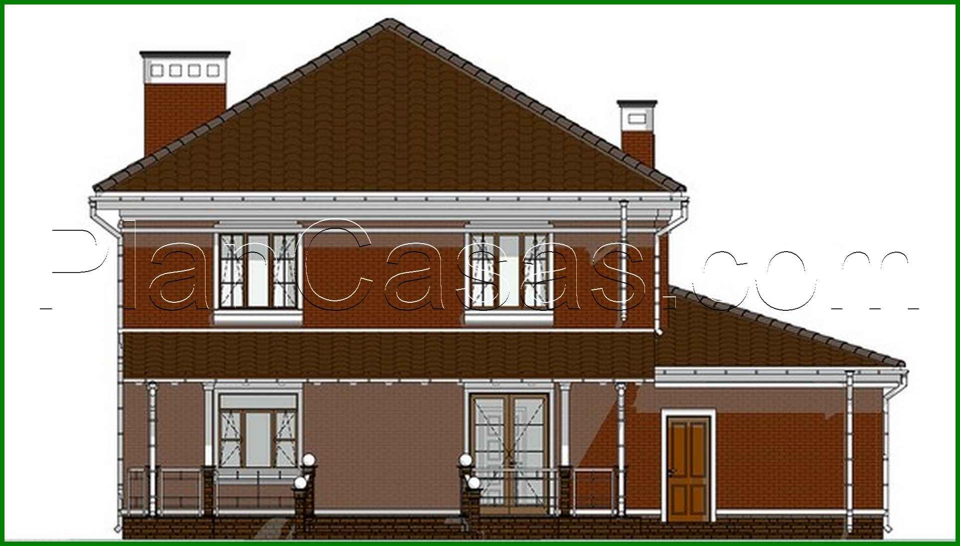 Visualization gallery - Original project of a delightful two-story apartment building with bay window