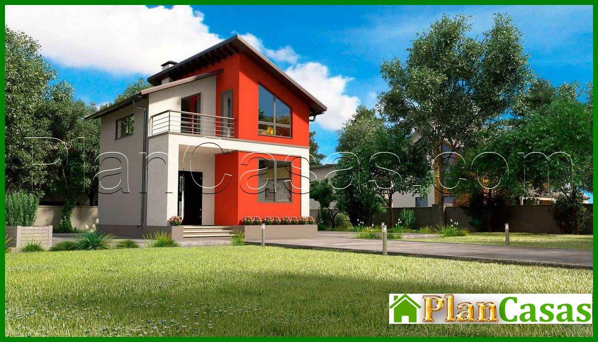 Visualization gallery - Plan of a small country house of 60m2