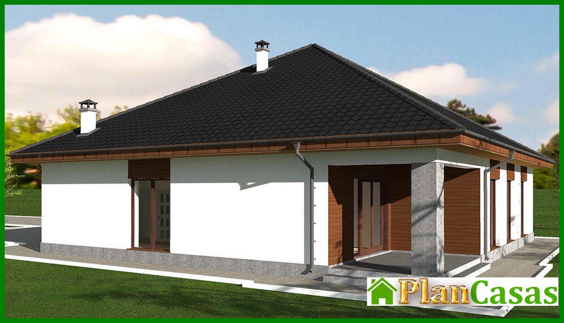 Visualization gallery - The project of an elegant one-story house with a spacious garage