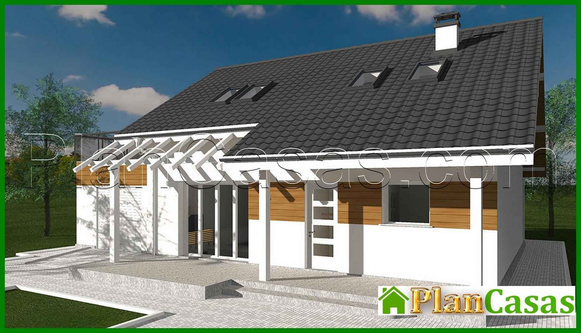 Visualization gallery - Two-storey beautiful cottage with a unique layout