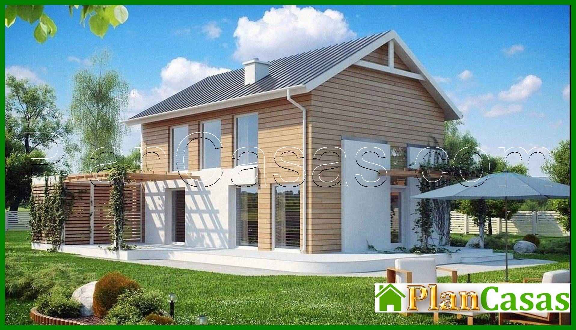 Visualization gallery - The project of a two-story economical house