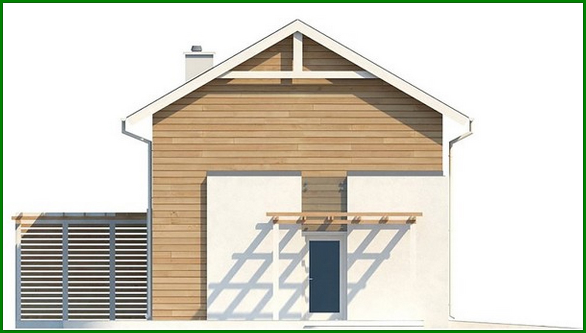 Visualization gallery - The project of a two-story economical house