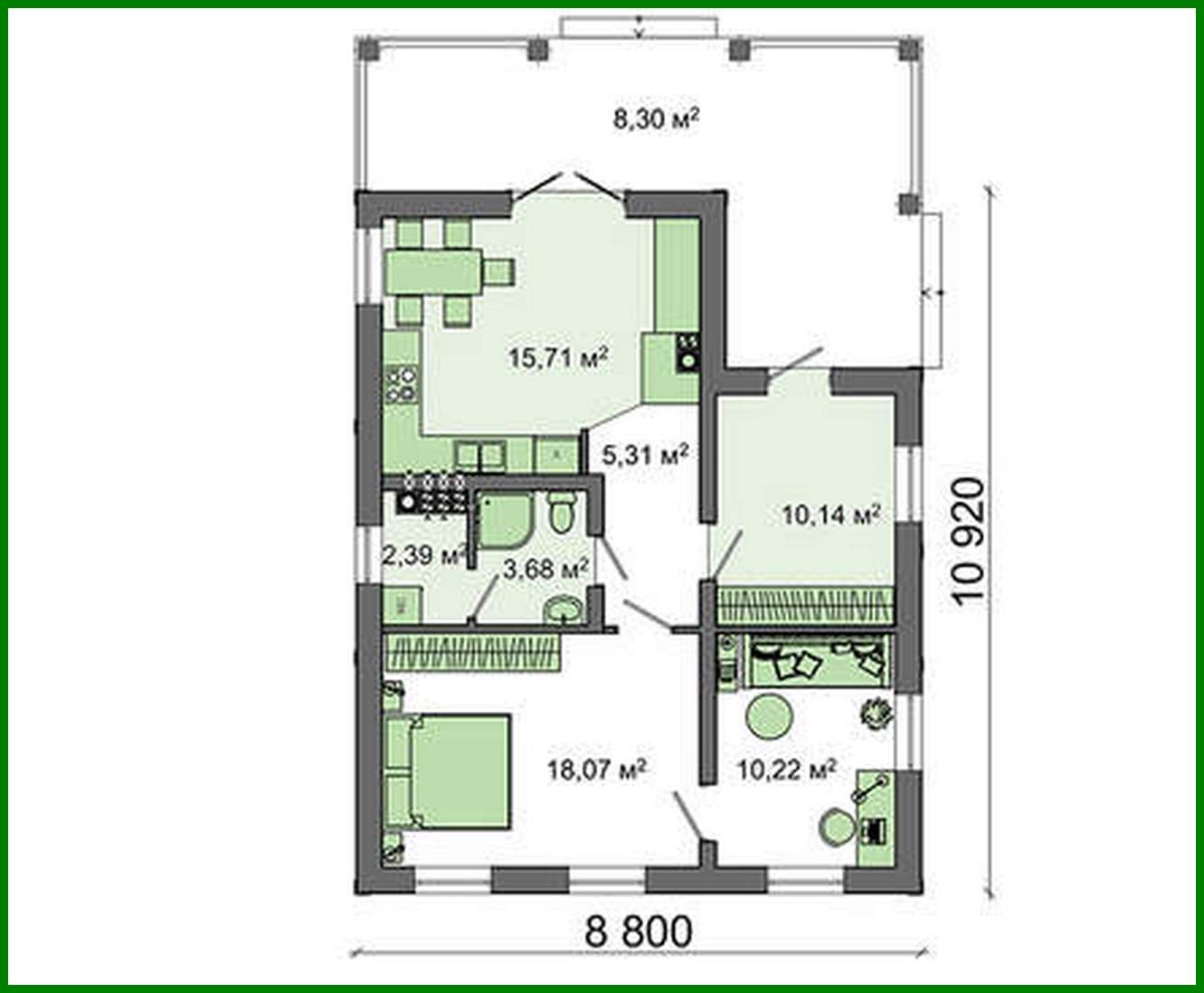Visualization gallery - Original seasonal residential building