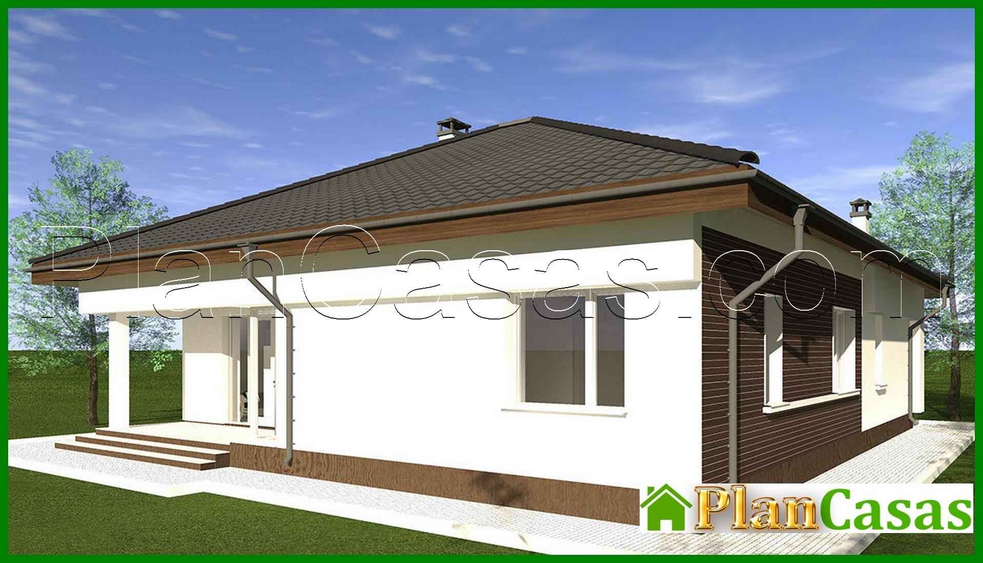 Visualization gallery - Project of compact one-story housing for 4 bedrooms