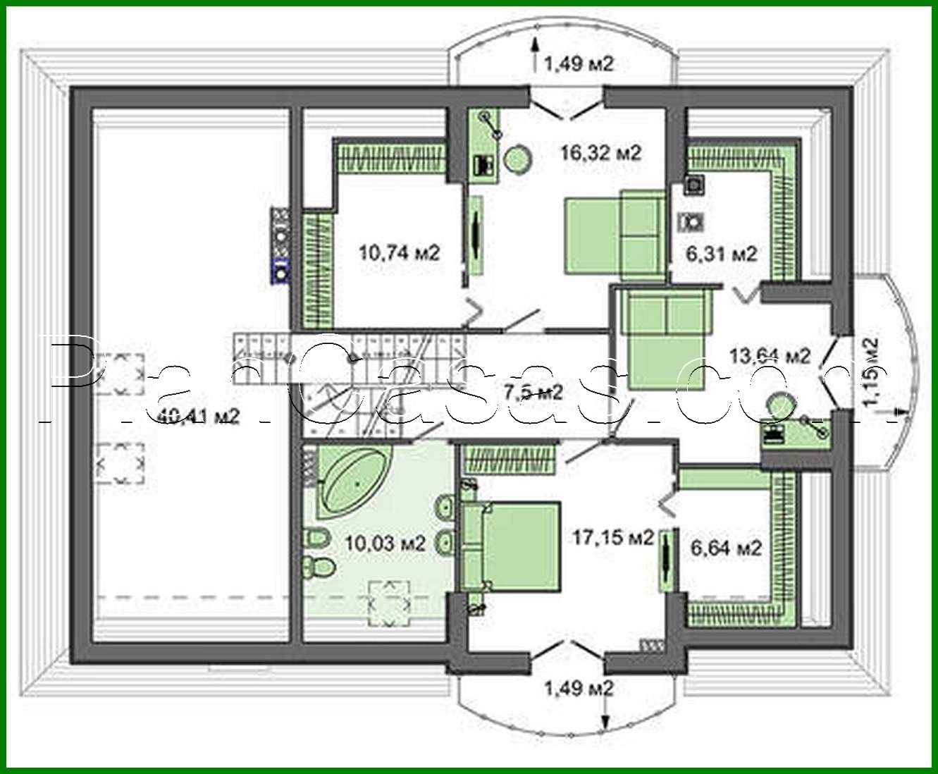 Visualization gallery - Spectacular residential building with an original roof