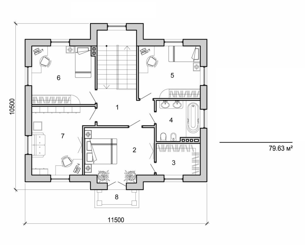 Visualization gallery - Two storey cottage