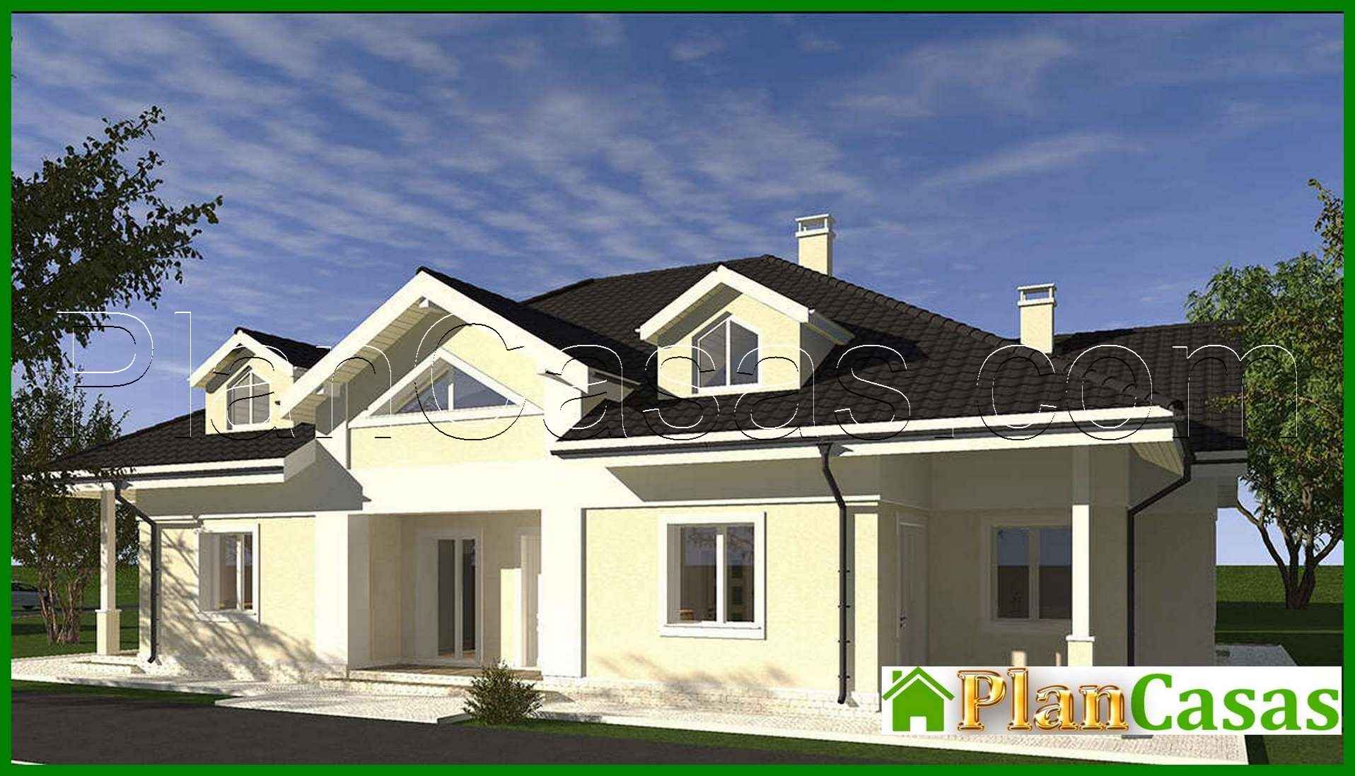 The project of a spacious house for a large family with an area of 248 square meters house plan