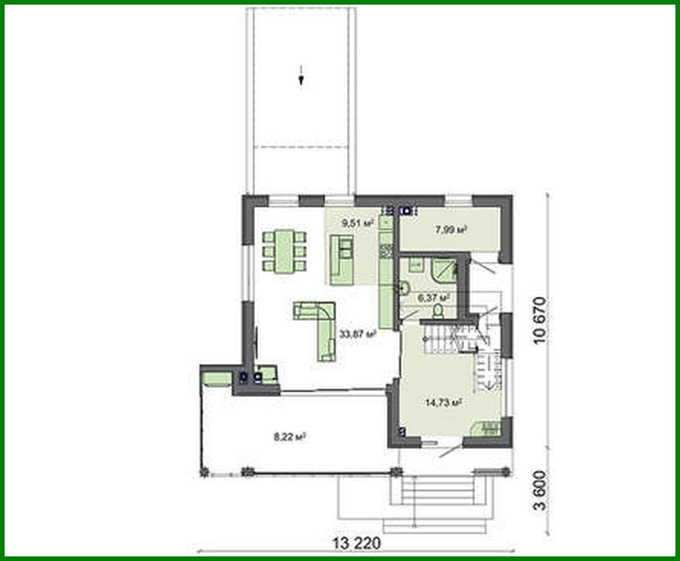 Visualization gallery - Two-story cottage with an underground garage