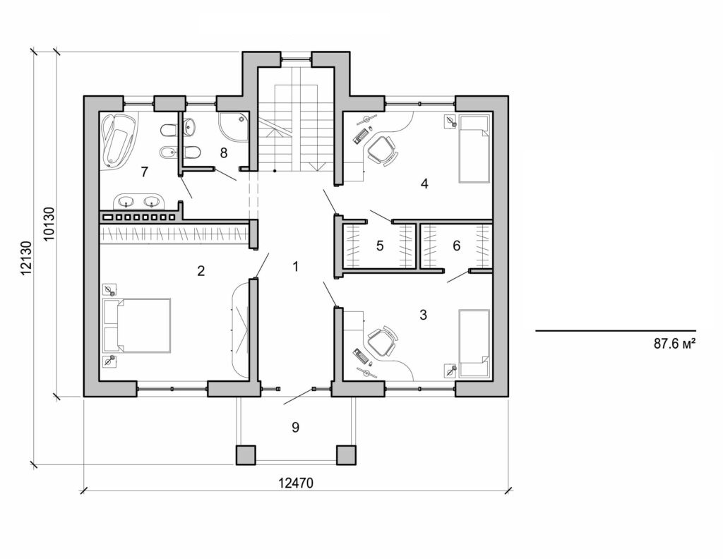 Visualization gallery - Two storey house