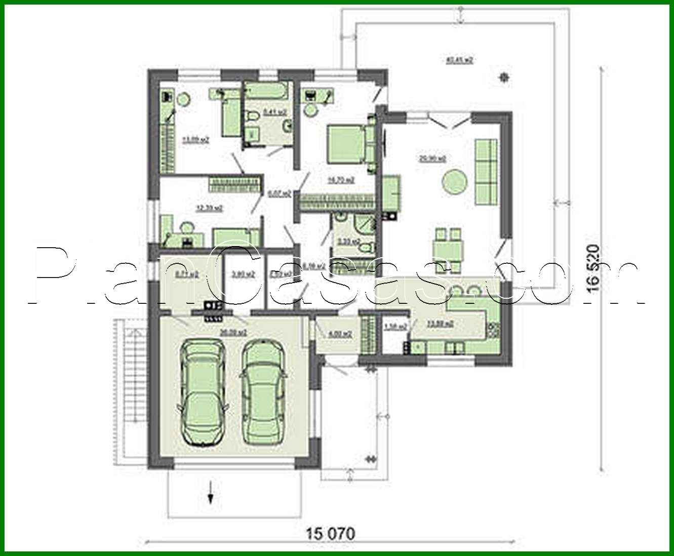 Visualization gallery - Beautiful one-storey house