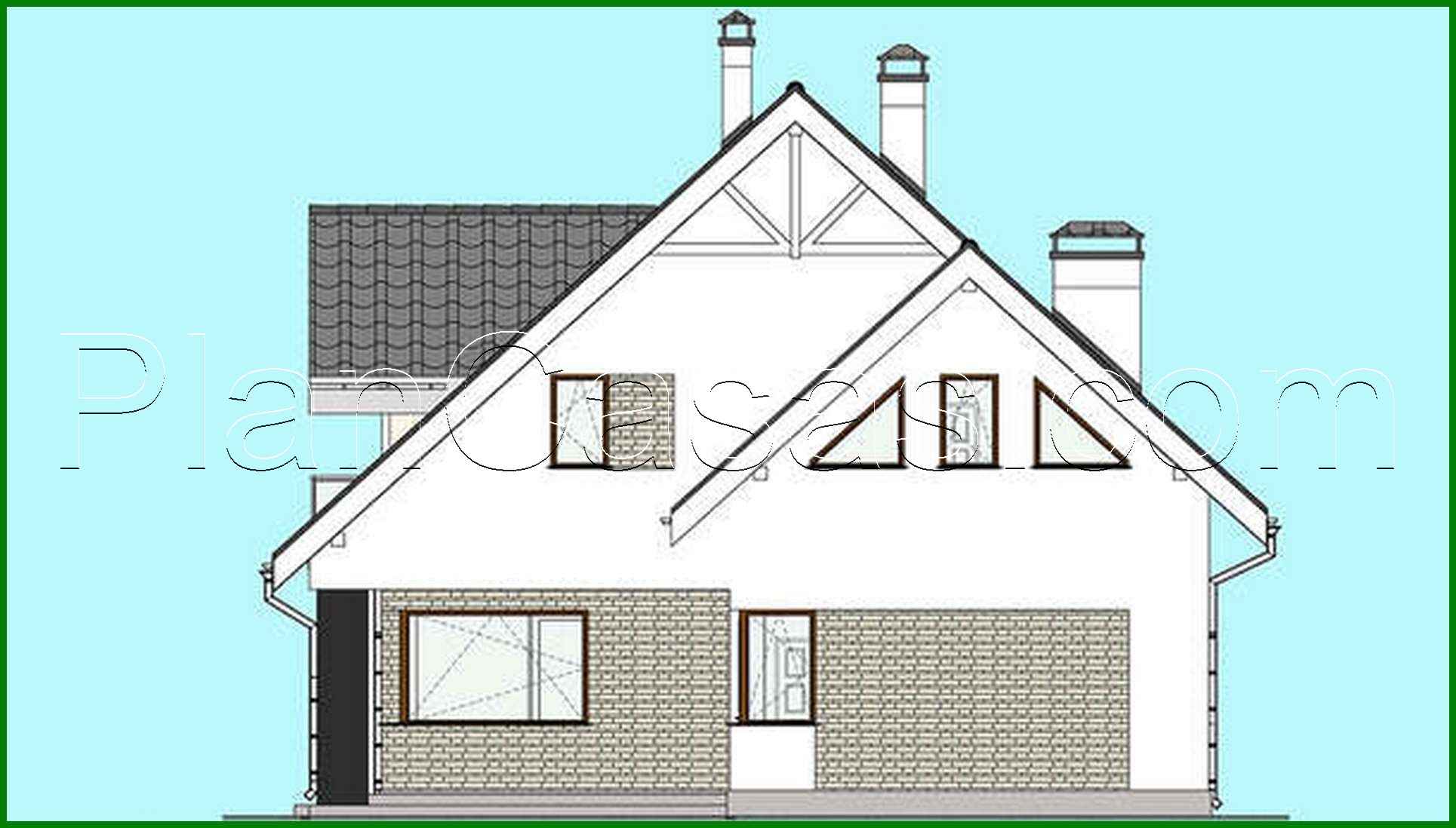 Visualization gallery - The project of a compact two-story cottage with an area of 174 square meters. m with black and white exterior