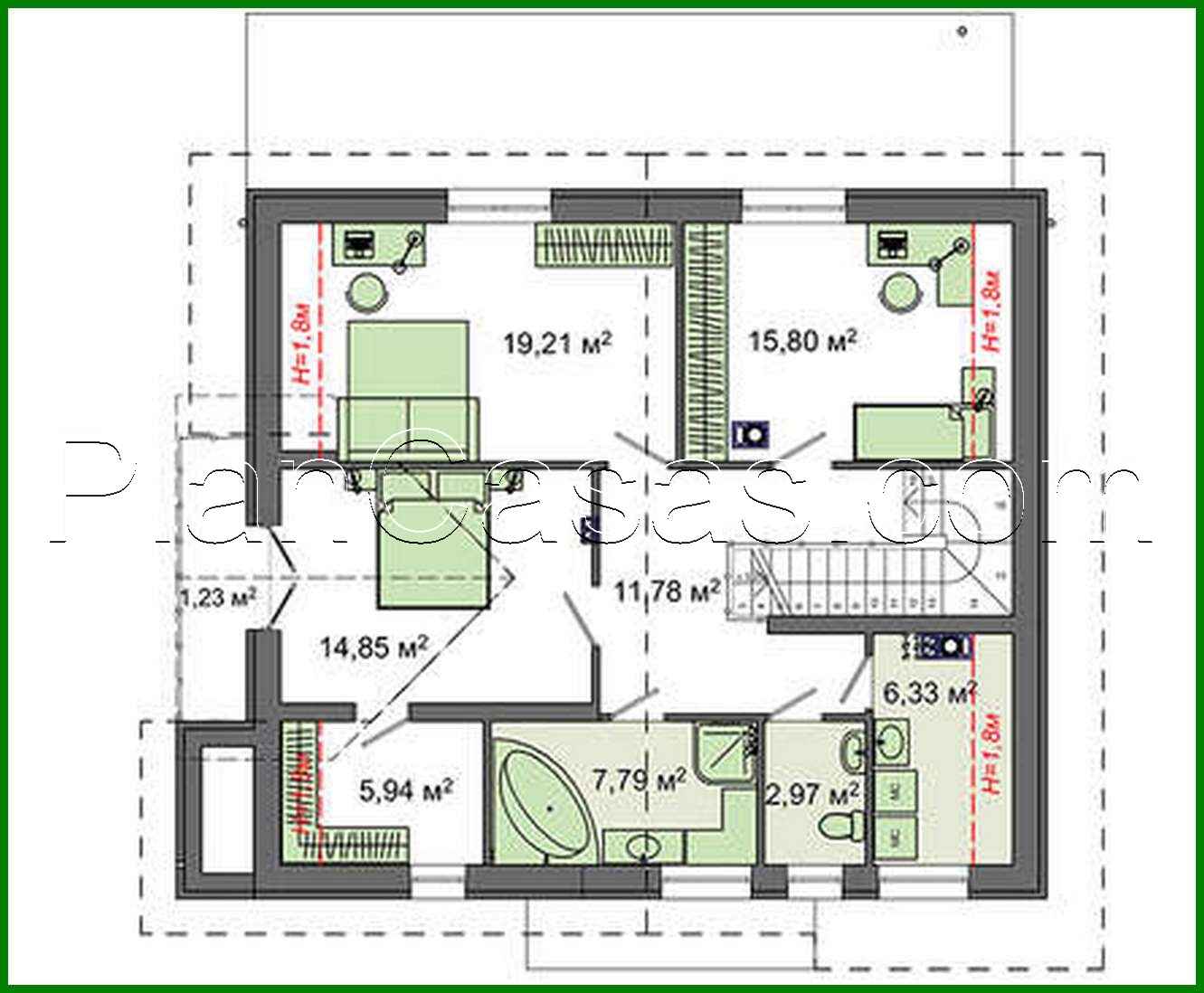 Visualization gallery - The project of a compact two-story cottage with an area of 174 square meters. m with black and white exterior