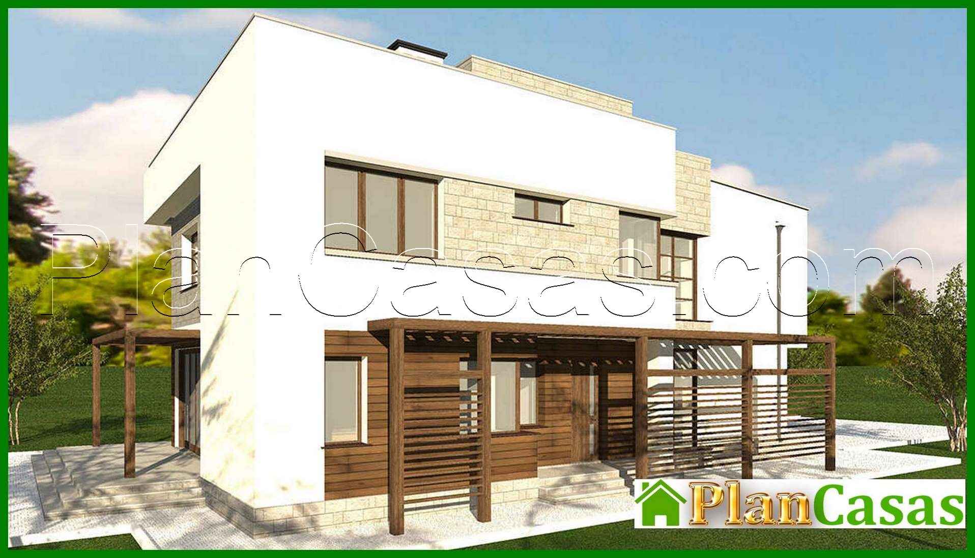 Beautiful mansion in a modern style house plan