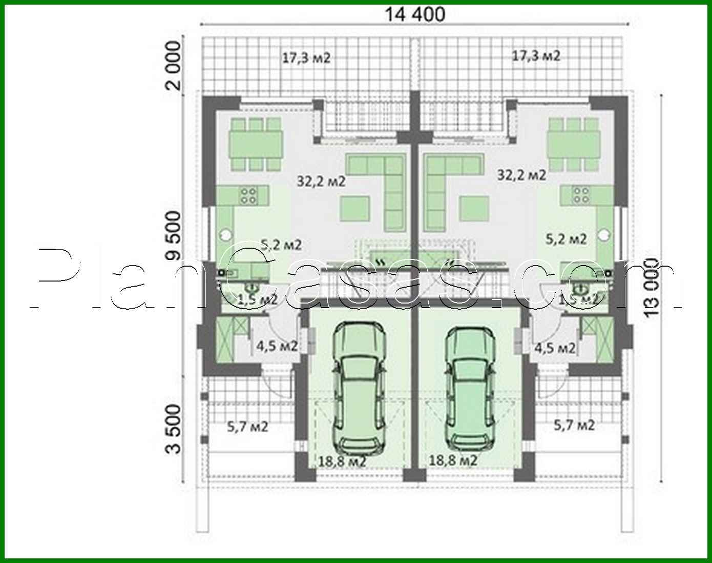 Visualization gallery - Two-story house with six bedrooms
