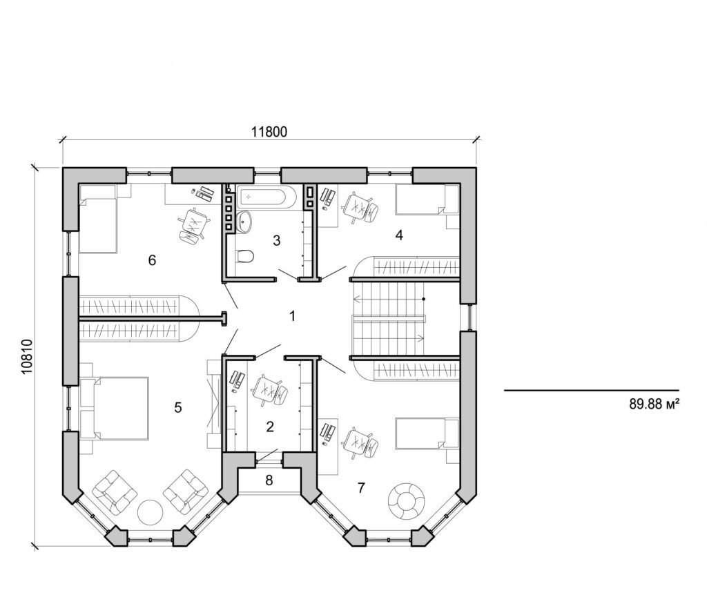 Visualization gallery - Two storey house