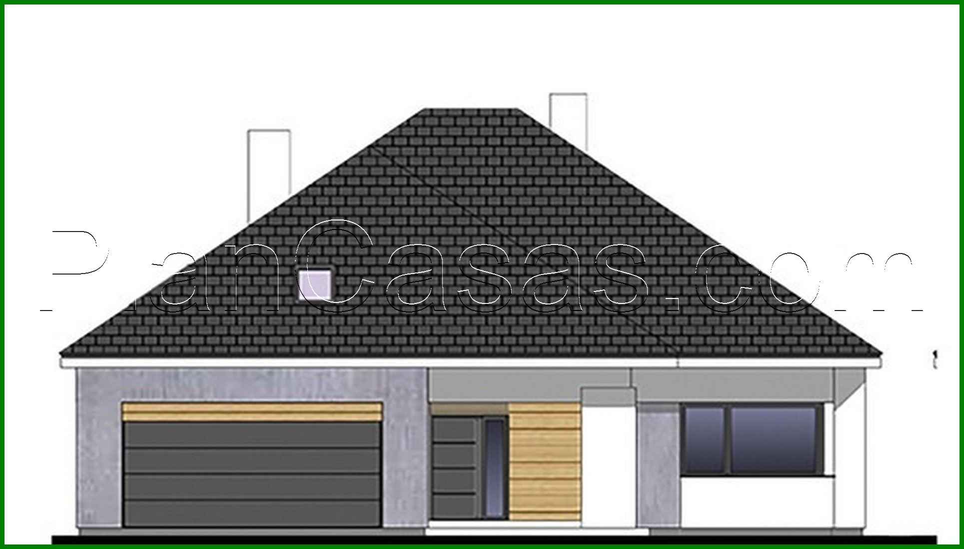 Visualization gallery - House project with exposed frontal garage