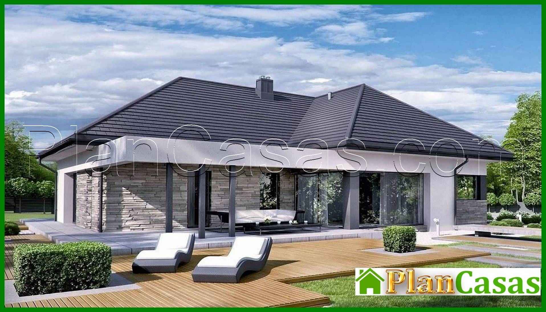 One-story stylish cottage with a spacious living room house plan